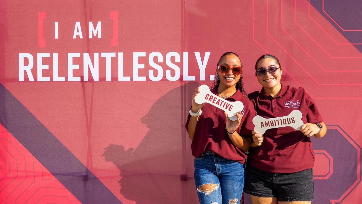 Media masthead - Relentlessly Redlands at Admissions - New student orientation