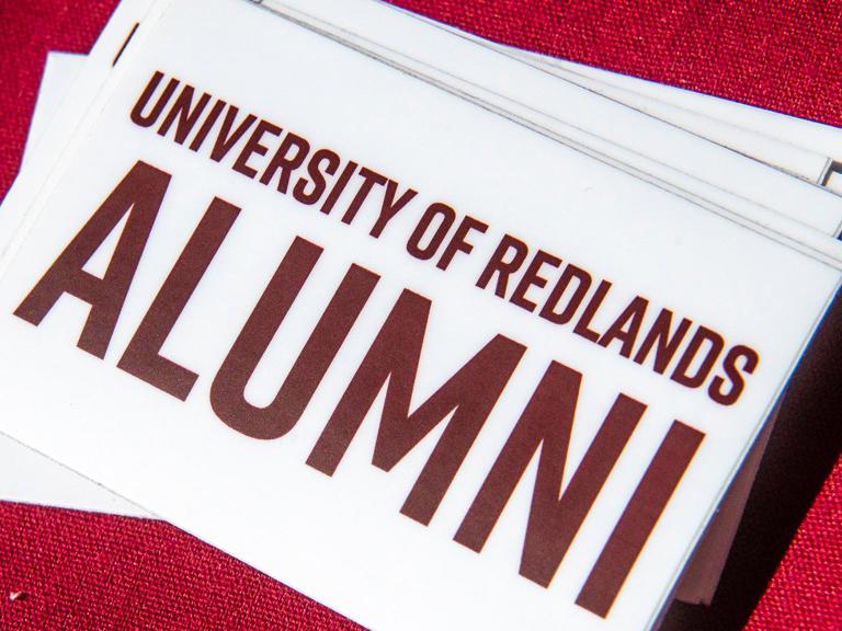 Image card - Redlands alumni sticker