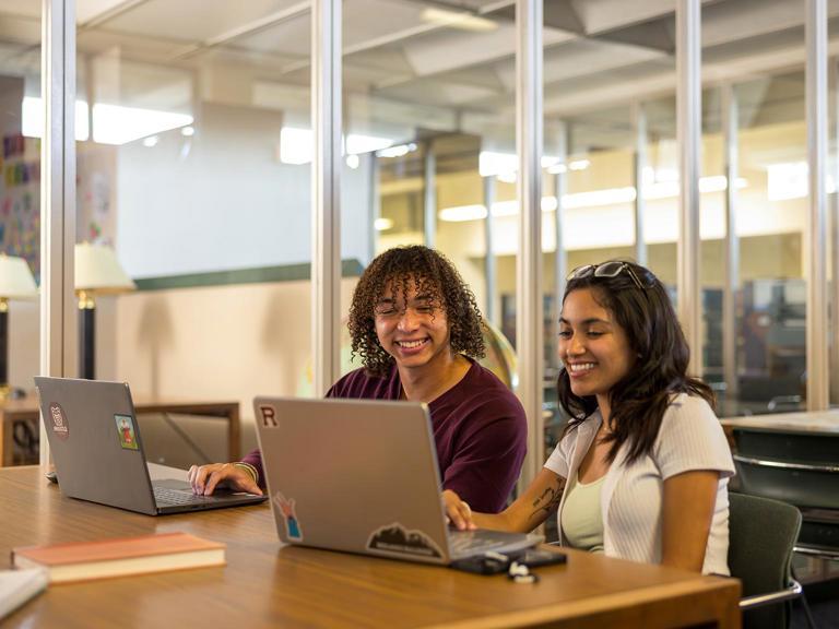 Image card - Students on laptops