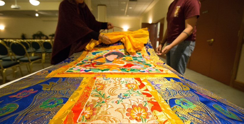 Buddhist cloth banner